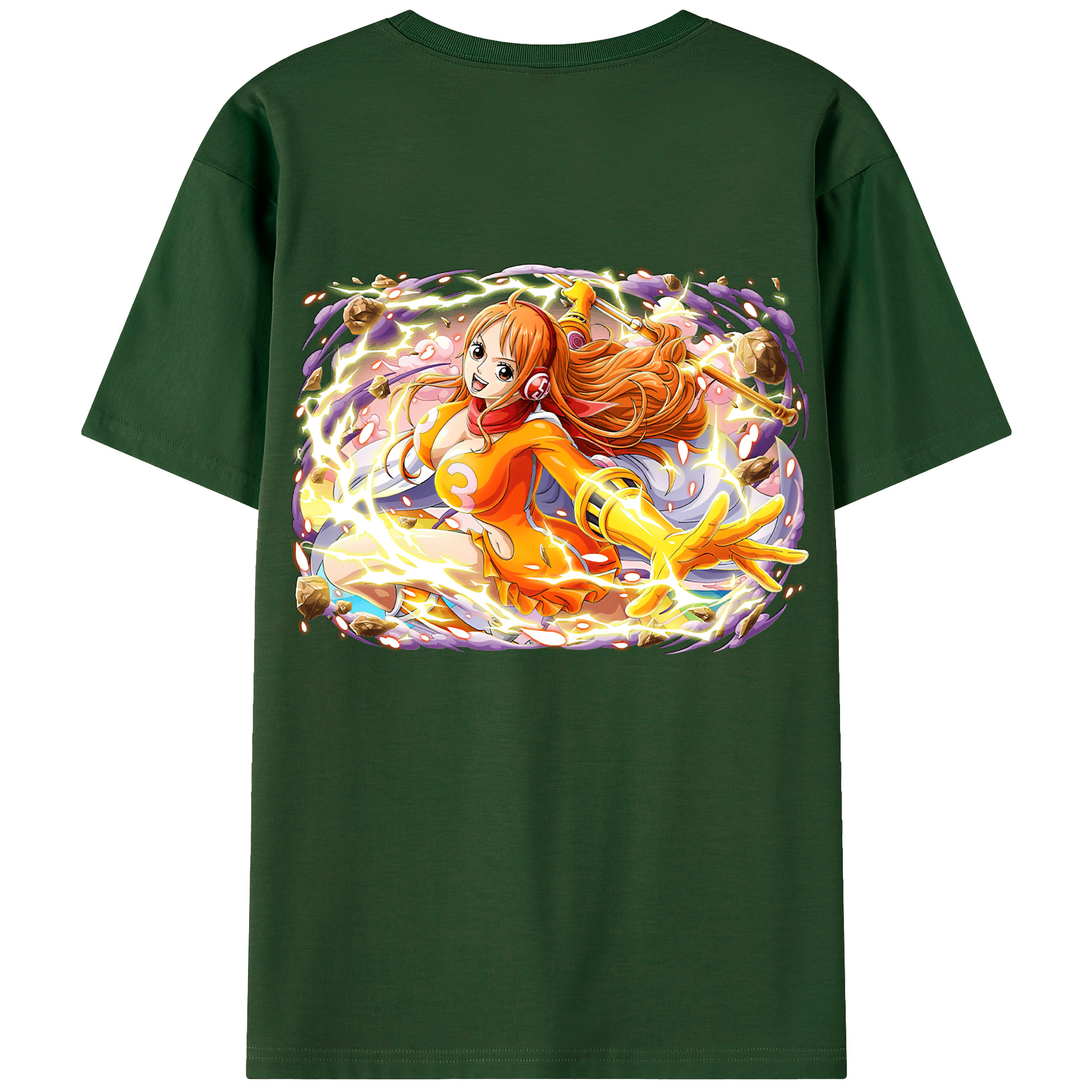 ワンピース ナミ ONE PIECE Nami 綿100％半袖Tシャツ（背面プリント）